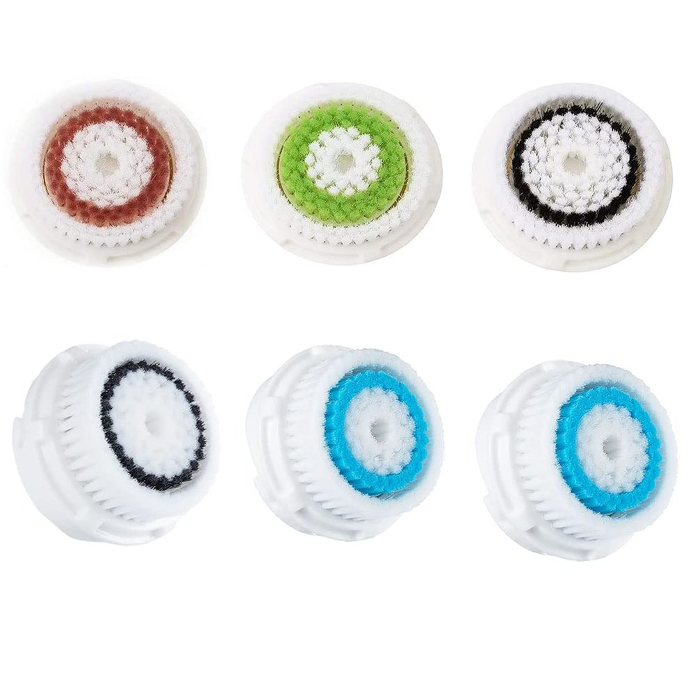 Deep Pore Brush Head Replacements Compatible with Clarisonic Mia 1, Mia 2, Mia Fit Alpha Fit Facial Deep Pore and Sensitive Cleansing Brush Head 6 Packs
