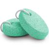 Natural Foot Pumice Stone for Feet, Borogo 2-Pack Lava Pedicure Tools Hard Skin Callus Remover for Feet and Hands -Green view 1