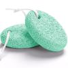 Natural Foot Pumice Stone for Feet, Borogo 2-Pack Lava Pedicure Tools Hard Skin Callus Remover for Feet and Hands -Green view 2