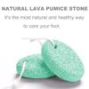 Natural Foot Pumice Stone for Feet, Borogo 2-Pack Lava Pedicure Tools Hard Skin Callus Remover for Feet and Hands -Green view 4