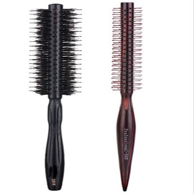 Small Round Brush with Natural Boar and Nylon Bristles, 1.5 Inch & 1 Inch