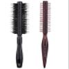 Small Round Brush with Natural Boar and Nylon Bristles, 1.5 Inch & 1 Inch view 1