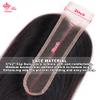 6x2 Lace Closure 100% Human Straight Hair Middle Part 2x6 Lace Closure Virgin Hair Pre Plucked Small Knots Hairline with Baby Hair (14inch, Natural Color1B) view 3
