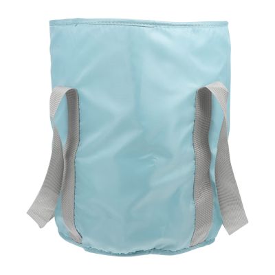 SOLUSTRE Travel Foot Bath Bag Portable Folding Foot Soak Basin Water Container for Camping Hiking and Outdoor Use Space-saving Design