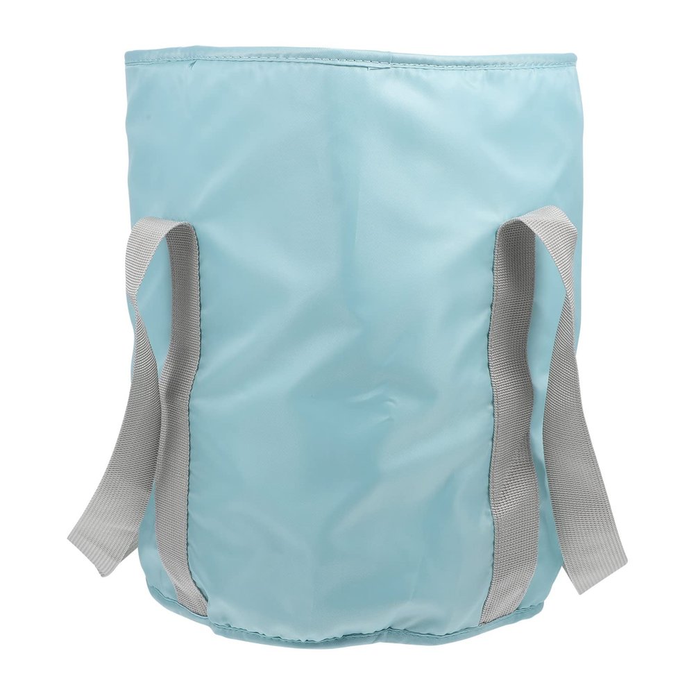 SOLUSTRE Travel Foot Bath Bag Portable Folding Foot Soak Basin Water Container for Camping Hiking and Outdoor Use Space-saving Design
