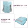 SOLUSTRE Travel Foot Bath Bag Portable Folding Foot Soak Basin Water Container for Camping Hiking and Outdoor Use Space-saving Design view 4