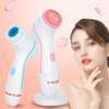 TOEWOE Facial Cleansing Brush, IPX6 Waterproof Facial Spin Brush with 3 Rotating Brush Heads, USB Rechargeable, 4 Speed Modes for Cleansing, Exfoliating (Color : Red) view 2
