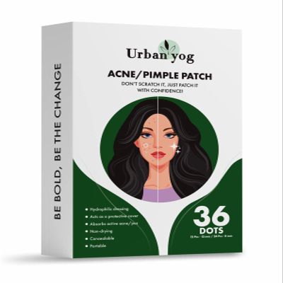 Urban yog Acne Pimple Patch - 36 Invisible Facial Stickers cover with 100% Hydrocolloid, overnight Pimple/Acne Absorbing patch (Single)