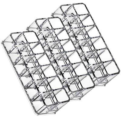Zerodeko 3pcs Desktop Lipstick Holder Slots Makeup Organizer for Lipsticks and Eyebrow Pencils Stylish Cosmetic Display Rack for Bedroom and Vanity Use