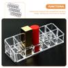 Zerodeko 3pcs Desktop Lipstick Holder Slots Makeup Organizer for Lipsticks and Eyebrow Pencils Stylish Cosmetic Display Rack for Bedroom and Vanity Use view 2