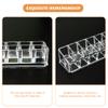 Zerodeko 3pcs Desktop Lipstick Holder Slots Makeup Organizer for Lipsticks and Eyebrow Pencils Stylish Cosmetic Display Rack for Bedroom and Vanity Use view 3