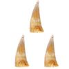 Lurrose 3pcs Massage Comb Ox Horn Comb Guasha Comb Hairdressing Styling Tools Head Scrubber Comb Smooth Hair Comb Sheep Horn Comb Anti- Static Comb Horns Small Comb Travel Hair Strands view 1