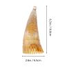 Lurrose 3pcs Massage Comb Ox Horn Comb Guasha Comb Hairdressing Styling Tools Head Scrubber Comb Smooth Hair Comb Sheep Horn Comb Anti- Static Comb Horns Small Comb Travel Hair Strands view 4