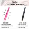 Demi Rose Tweezers for Women Facial Hair, Professional Grade Stainless Steel Eyebrow Tweezers Precision - Non Slip Grip, Slant, Sharp Ingrown Hair Removal Tweezers for Men (Blue) view 4