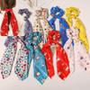 12 Pcs Christmas Scrunchies for Hair Christmas Velvet Hair Scarf with Ribbon Bow Hair Accessories Ponytail Holder Xmas Hair Accessories Elastic Hair Tie Scarf Holiday Hair Scrunchies for Women Girl (Christmas 8Pcs) view 1