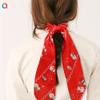 12 Pcs Christmas Scrunchies for Hair Christmas Velvet Hair Scarf with Ribbon Bow Hair Accessories Ponytail Holder Xmas Hair Accessories Elastic Hair Tie Scarf Holiday Hair Scrunchies for Women Girl (Christmas 8Pcs) view 2