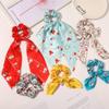 12 Pcs Christmas Scrunchies for Hair Christmas Velvet Hair Scarf with Ribbon Bow Hair Accessories Ponytail Holder Xmas Hair Accessories Elastic Hair Tie Scarf Holiday Hair Scrunchies for Women Girl (Christmas 8Pcs) view 3