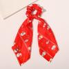 12 Pcs Christmas Scrunchies for Hair Christmas Velvet Hair Scarf with Ribbon Bow Hair Accessories Ponytail Holder Xmas Hair Accessories Elastic Hair Tie Scarf Holiday Hair Scrunchies for Women Girl (Christmas 8Pcs) view 4