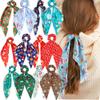 12 Pcs Christmas Scrunchies for Hair Christmas Velvet Hair Scarf with Ribbon Bow Hair Accessories Ponytail Holder Xmas Hair Accessories Elastic Hair Tie Scarf Holiday Hair Scrunchies for Women Girl (Christmas 12Pcs) view 1