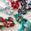 12 Pcs Christmas Scrunchies for Hair Christmas Velvet Hair Scarf with Ribbon Bow Hair Accessories Ponytail Holder Xmas Hair Accessories Elastic Hair Tie Scarf Holiday Hair Scrunchies for Women Girl (Christmas 12Pcs) view 4