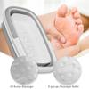 Beinilai Collapsible Foot Bath Basin for Soaking Feet,Foot Soak Tub,Plastic Foot Bucket with Handles and Massage Acupoint,Foldable Laundry Basket-Gery view 4
