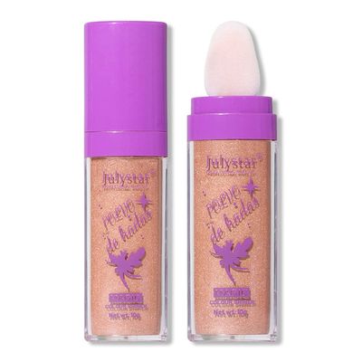 GL-Turelifes Polvo De Hadas Hightlighter Powder Stick Puff Fairy Bomb Stick Glitter Loose Powder Highlight Shimming Contouring for Eyes, Face, Body Brighten Makeup(03# Bronze)