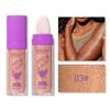 GL-Turelifes Polvo De Hadas Hightlighter Powder Stick Puff Fairy Bomb Stick Glitter Loose Powder Highlight Shimming Contouring for Eyes, Face, Body Brighten Makeup(03# Bronze) view 2