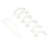 VANANA 3 Sizes Invisible Nose Lifter, Soft Silicone Nose Straightener Corrector Tool, Comfortable Easy Install Removable (White) view 1