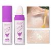 Polvo De Hadas Highlighter Stick Puff Fairy Stick Highlight Powder Glitter Loose Powder Brush Stick Contouring Powder Shimming Face Powder Blusher (#01 Pearl White) view 1