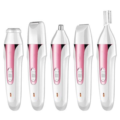 XARONF Ear Nose Hair Trimmer for Women, USB Rechargeable Electric Facial Hair Trimmer with Dual-Edge Stainless Steel Blades,Professional Waterproof for Nose Ear Eyebrow