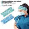4PCS Dentist Gifts Dental Hygienist Accessories Headbands with Buttons Glitter Acrylic Badge Reel Retractable Teeth Makeup Bag Dentist Physician Appreciation Gift for Women Assistant Week Graduation view 3