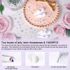 10400 PCS AB Rhinestones, Jelly Resin Crystals for Nails, Flatback Non Hotfix DIY Rhinestones with 15 cm Pencil Sharpener and Tweezer & Picker Pen view 3