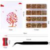 10400PCS Gold Rhinestones, Jelly Resin Crystals for Nails, Flatback Non Hotfix DIY Crystals with 15 cm Pencil Sharpener and Tweezer & Picker Pen view 4