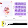 10400PCS Purple Rhinestones, Jelly Resin Crystals for Nails, Flatback Non Hotfix DIY Rhinestones with 15 cm Pencil Sharpener and Tweezer & Picker Pen (Light Purple AB) view 4