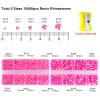 10400PCS Hot Pink Rhinestones, Jelly Resin Rhinestones for Nails, Flatback Non Hotfix Crystals DIY for Crafts with 15 cm Pencil Sharpener and Tweezer & Picker Pen (Rose AB) view 2