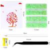 10400PCS Light Green Rhinestones, Jelly Resin Crystals for Nails, Flatback Non Hotfix DIY Rhinestones with 15 cm Pencil Sharpener and Tweezer & Picker Pen (Light Green AB) view 4