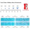 10400PCS Lake Blue Rhinestones, Jelly Resin Crystals for Nails, Flatback Non Hotfix DIY Crystals with 15 cm Pencil Sharpener and Tweezer & Picker Pen (Lake Blue AB) view 2