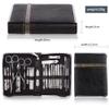 RAYESS Nail Clipper Professional Grooming Kit Pedicure Kit Nail Cutter Tools with Luxurious Travel Case Manicure Scissors Makeup (Color : 26pcs Withe) view 3