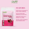 BETT Pure and Natural Double Filtered Rose Petal Powder for Skin, Face Pack Mask for Fairness, Tanning & Glowing Skin, 100gm view 2