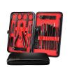 RAYESS Stainless Steel Manicure Set Pedicure kit Scissor Tweezer Ear Pick Utility Toe Nail Clipper Facial Care Tool (Color : 18 Pieces) view 1