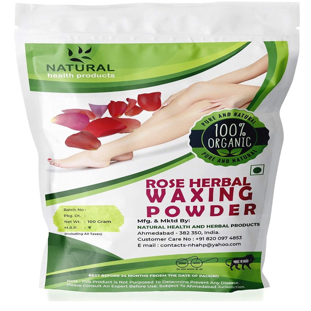 BETT Natural Health Products Rose Flavour Herbal Waxing Powder for Naturally Instant Remover of Hair, D-Tan Skin & Dead cell for All Types of Hair & Skin - 100g