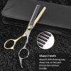RAYESS Hair Scissor Hairdressing Cutting Thinning Barber Scissor Set Hair Cutting Salon Hair Shears Home Use for Man Woman (Color : 6.0 thinning hc) view 4