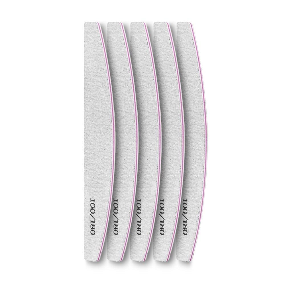 RAYESS Nail File Double Side Sanding Buffer Block Set Nail Sanding Blocks Grinding Polishing Sandpaper Nail Files for UV Gel Polish (Color : 5 pcs -D)