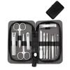 RAYESS Manicure Set Stainless Steel Nail Clippers Pedicure Pliers Nose Eyebrow Scissors Nail Cutter Personal Care Tool Travel Kit (Color : 12pcs Black) view 1