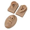 3D Silicone Nose and Mouth Model Face Silicone Model for Ear Nose Mouth,Silicone Model for Nose Earrings Display,Piercing Practice Tool,Simulation Artificial Human Model(Dark Skin Color) view 1