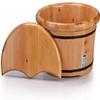 SLLSHG Oak Foot Barrel, Massage Foot Bath, Household Footbath Foot Spa Bath Massager view 2