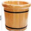 Foot Spa for Adults,Foot Basin for Foot Bath,Soak,or DetoxFoot Soak Bucket Made of Solid Wood,Large Foot Soak Tub Foot Spa Household Wash Ba (Color : No Cover) view 2
