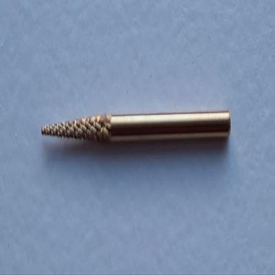 A+Elite Acrylic Gel Nail Art Manicure Pedicure Drill Bit Burr File CONE UNDERNAIL D2.3x13.5mm 3/32" Shaft Gold Tungsten Carbide