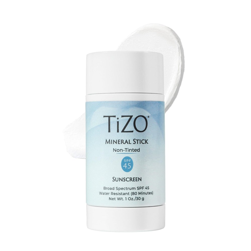 TiZO Mineral Stick SPF 45 | Non-Tinted | Water Resistant (80 minutes) | Broad Spectrum Sunscreen | UVA/UVB Protection | For all skin types | Easy On-the-Go Application | 1 oz / 30 g