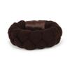 Folkicks Adult Folklorico Dance Base Braid Bun Headpiece, Tocado, Trenza, Folklorico Bun (Brown) view 1